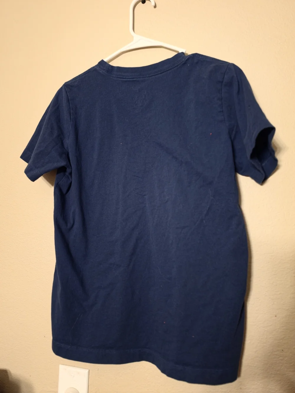 Nike Navy Short Sleeve Tee with Red Swoosh